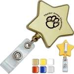 Promotional Lanyards, Badges & Bracelets - Star Shaped Retractable Badge Holder