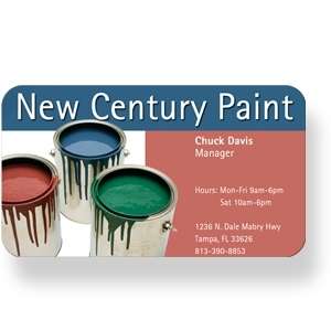 Custom Promotional Business Card Magnet w/ Rounded Corners - 20mil