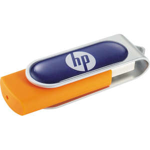 Dome Rotate Flash Drive 2GB Orange/Silver
