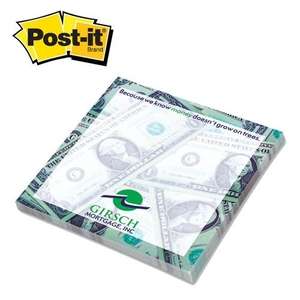 Post-it(R) Custom Printed Notes 4" x 4" - 50 Sheets, Standard Paper Colors 