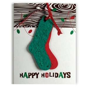 Standard Premium Ornament Card - Stockings