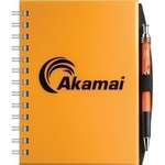 Promotional Journals & Notebooks - Small Poly Cover Journal with Pen Port