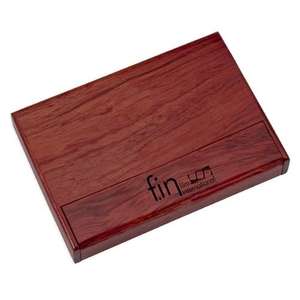 Rosewood Business Card Holder
