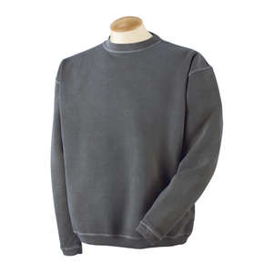 Authentic Pigment 11 oz. Pigment-Dyed Ringspun Fleece Crew - Dark/All Smoke