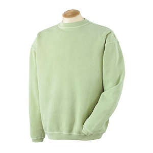 Authentic Pigment 11 oz. Pigment-Dyed Ringspun Fleece Crew - Dark/All Celery