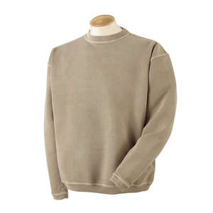 Authentic Pigment 11 oz. Pigment-Dyed Ringspun Fleece Crew - Dark/All Mocha