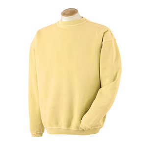 Authentic Pigment 11 oz. Pigment-Dyed Ringspun Fleece Crew - Dark/All Goldenrod