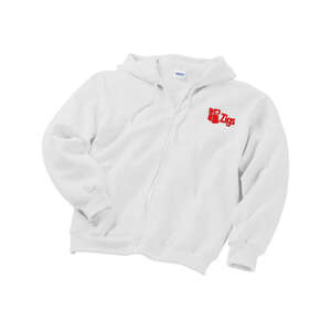 Custom Promotional Gildan 9.3 oz. 50/50 Ultra Blend Full-Zip Hoodie - White/Neutral