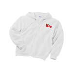 Custom Sweatshirts & Sweatpants - Gildan 9.3 oz. 50/50 Ultra Blend Full-Zip Hoodie - White/Neutral