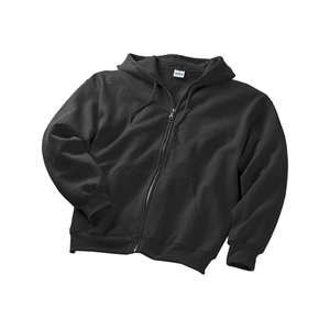 Gildan 9.3 oz. 50/50 Ultra Blend Full-Zip Hoodie - Dark/Colors Black