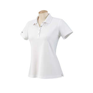 Izod Women's Performance Golf Pique Polo Shirt - Dark/All White