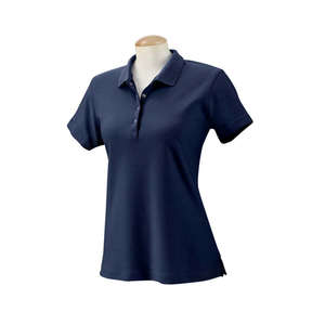 Izod Women's Performance Golf Pique Polo Shirt - Dark/All Blue, Chrome