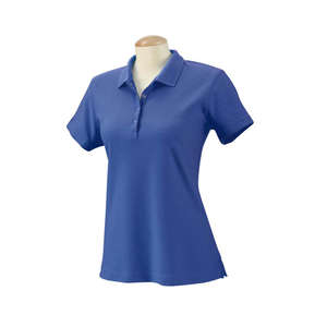 Izod Women's Performance Golf Pique Polo Shirt - Dark/All Blue, Cobalt