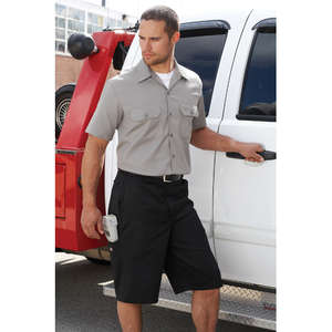 Dickies Men's Short Sleeve Work Shirt - Dark/All