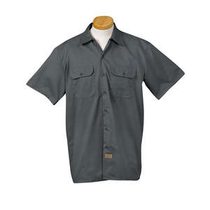 Dickies Men's Short Sleeve Work Shirt - Dark/All Charcoal