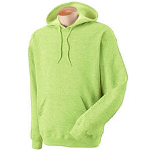 Fruit of the Loom 8 oz. 50/50 Best Hoodie - Dark/Colors Green, Safety