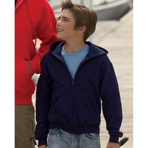 Gildan Youth 7.75 oz. 50/50 Heavy Blend Full-Zip Hoodie - Dark/Colors