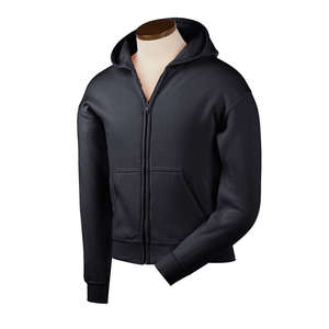 Gildan Youth 7.75 oz. 50/50 Heavy Blend Full-Zip Hoodie - Dark/Colors Black