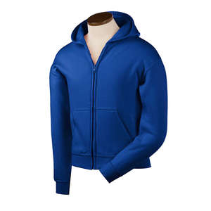 Gildan Youth 7.75 oz. 50/50 Heavy Blend Full-Zip Hoodie - Dark/Colors Blue, Royal
