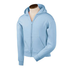 Gildan Youth 7.75 oz. 50/50 Heavy Blend Full-Zip Hoodie - Dark/Colors Blue, Light