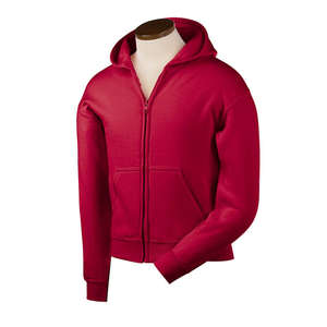 Gildan Youth 7.75 oz. 50/50 Heavy Blend Full-Zip Hoodie - Dark/Colors Red