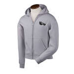 Imprinted Zippered Sweatshirts - Gildan Youth 7.75 oz. 50/50 Heavy Blend Full-Zip Hoodie - Light/Heather