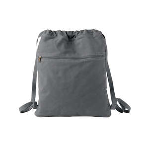 Authentic Pigment Pigment-Dyed Canvas Cinch Sack - Dark/All Smoke