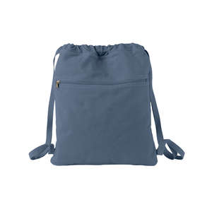 Authentic Pigment Pigment-Dyed Canvas Cinch Sack - Dark/All Blue, Denim