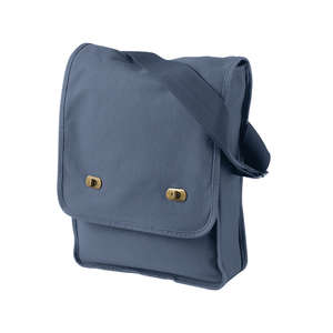 Authentic Pigment Pigment-Dyed Canvas Field Bag - Dark/All Blue, Denim