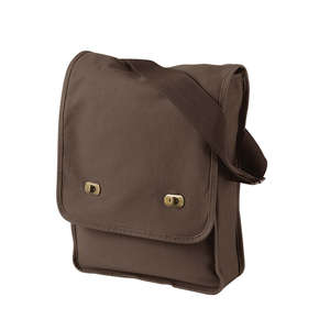 Authentic Pigment Pigment-Dyed Canvas Field Bag - Dark/All Java