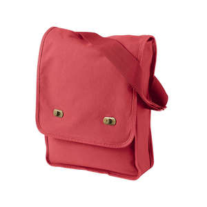 Authentic Pigment Pigment-Dyed Canvas Field Bag - Dark/All Poppy