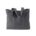 Logo Bags - Authentic Pigment Pigment-Dyed Large Canvas Tote - Dark/All