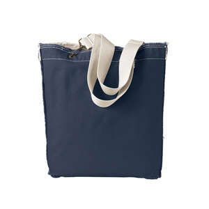 Authentic Pigment Direct-Dyed Raw-Edge Tote - Dark/All Blue, Deep Navy