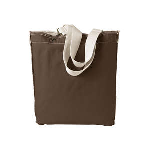 Authentic Pigment Direct-Dyed Raw-Edge Tote - Dark/All Java