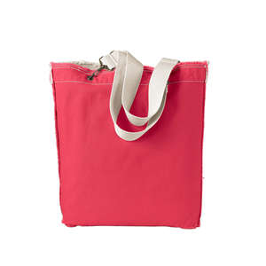 Authentic Pigment Direct-Dyed Raw-Edge Tote - Dark/All Tulip