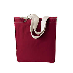Authentic Pigment Direct-Dyed Raw-Edge Tote - Dark/All Chili