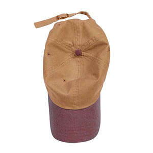 Authentic Pigment Pigment-Dyed Baseball Cap - Dark/All Red, Brick/Yam