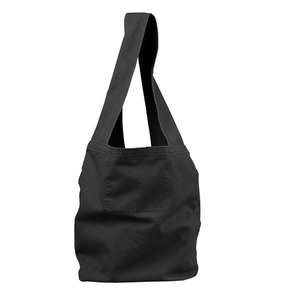 Authentic Pigment Direct-Dyed Canvas Sling Bag - Dark/All Black