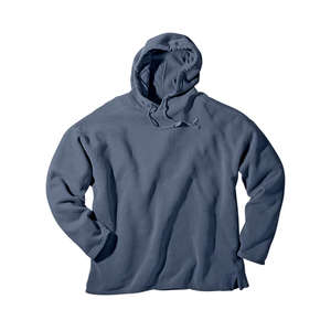 Authentic Pigment 11 oz. Pigment-Dyed Ringspun Boxy Hoodie - Dark/All Blue, Denim