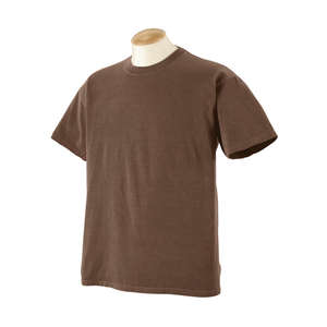 Authentic Pigment 5.6 oz. Pigment-Dyed and Direct-Dyed Ringspun T-Shirt - Dark/All Chocolate