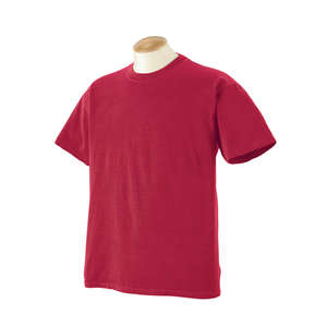 Authentic Pigment 5.6 oz. Pigment-Dyed and Direct-Dyed Ringspun T-Shirt - Dark/All Poppy