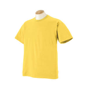 Authentic Pigment 5.6 oz. Pigment-Dyed and Direct-Dyed Ringspun T-Shirt - Dark/All Yellow, Sunburst