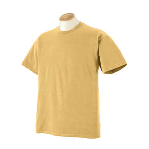 Authentic Pigment 5.6 oz. Pigment-Dyed and Direct-Dyed Ringspun T-Shirt - Dark/All Yellow, Mustard