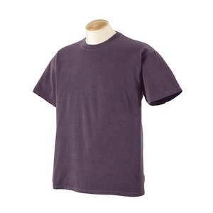 Authentic Pigment 5.6 oz. Pigment-Dyed and Direct-Dyed Ringspun T-Shirt - Dark/All Plum, Washed