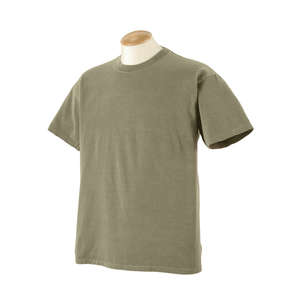 Authentic Pigment 5.6 oz. Pigment-Dyed and Direct-Dyed Ringspun T-Shirt - Dark/All Khaki, Green