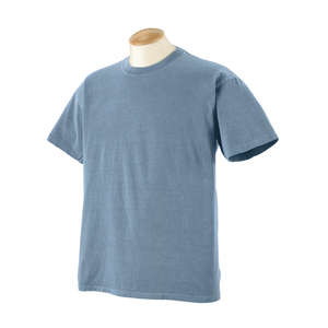 Authentic Pigment 5.6 oz. Pigment-Dyed and Direct-Dyed Ringspun T-Shirt - Dark/All Blue, Bay