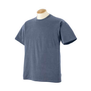 Authentic Pigment 5.6 oz. Pigment-Dyed and Direct-Dyed Ringspun T-Shirt - Dark/All Blue, Denim