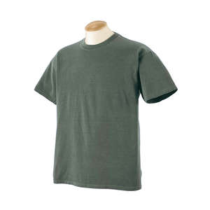 Authentic Pigment 5.6 oz. Pigment-Dyed and Direct-Dyed Ringspun T-Shirt - Dark/All Green, Mallard