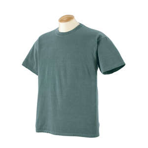 Authentic Pigment 5.6 oz. Pigment-Dyed and Direct-Dyed Ringspun T-Shirt - Dark/All Blue, Granite