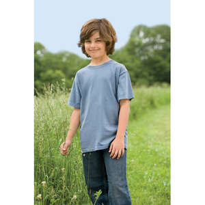 Authentic Pigment Youth 5.6 oz. Pigment-Dyed and Direct-Dyed Ringspun T-Shirt - Dark/All 